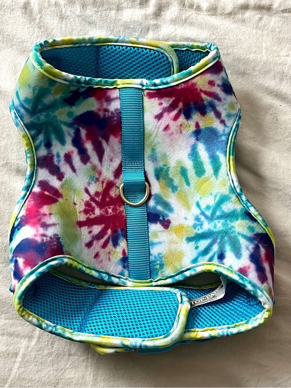 Size M Tie Dye Dog Harness by Top Paw  Multicolor
